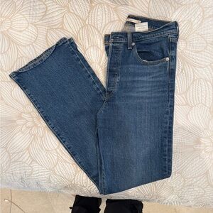 Levi Ribcage Boot Blue Jeans